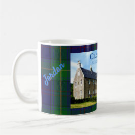 Caneca De Café Personalized Clan Boyle's Kelburn Castle & Tartan