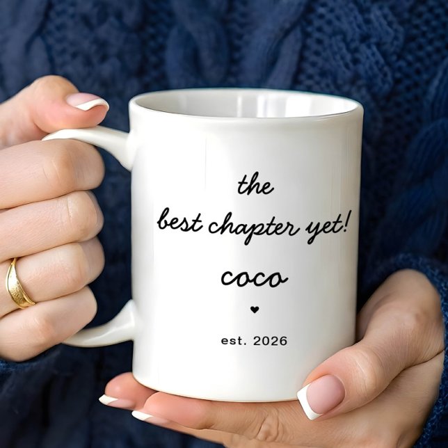 Caneca De Café Personalized Coco Mug Best Chapter Yet (Criador carregado)