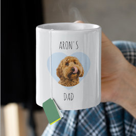 Caneca De Café Personalized Dog Dad Valentine | Custom Pet 