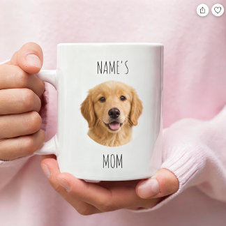 Caneca De Café Personalized Dog Mom Photo Mug | Custom Gift