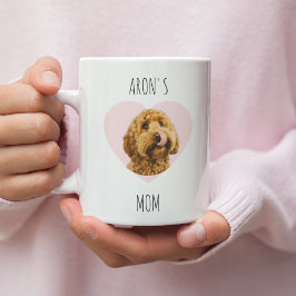 Caneca De Café Personalized Dog Mom Valentine Mug | Custom Pet Ph