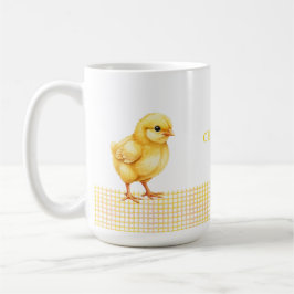 Caneca De Café Personalized Farm Animal Mug – Cute Chick Design