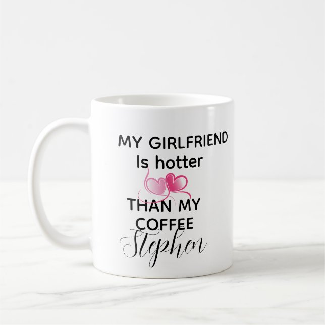 Caneca De Café Personalized funny valentines day 2026 love quote  (Esquerda)