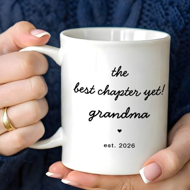 Caneca De Café Personalized Grandma Mug Best Chapter Yet (Criador carregado)