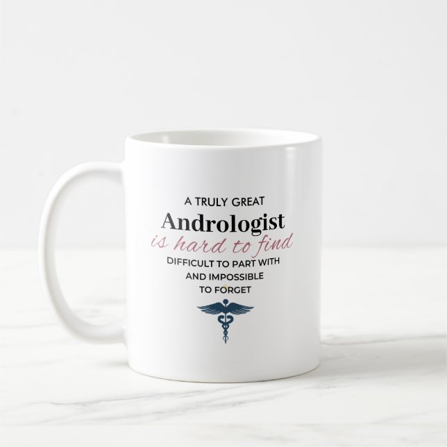 Caneca De Café Personalized Great Andrologist Quote (Esquerda)