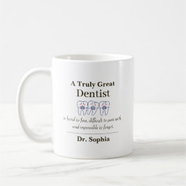 Caneca De Café Personalized Great Dentist Appreciation Gift Coffe