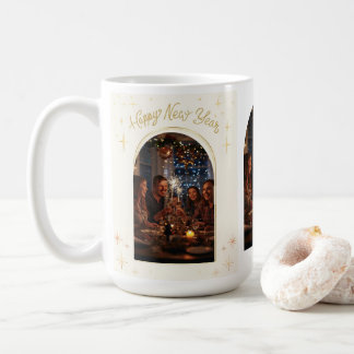 Caneca De Café Personalized Happy New Year Greeting with my Photo