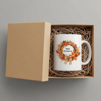 Caneca De Café Personalized Happy Thanksgiving mug 