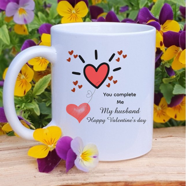 Caneca De Café Personalized heart fill valentines day  (Criador carregado)