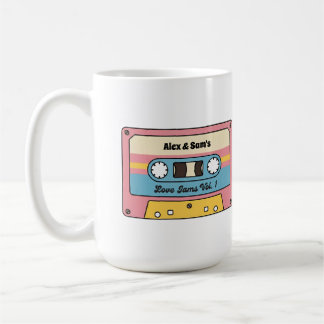 Caneca De Café Personalized Love Jams Cassette Tape – Custom Name