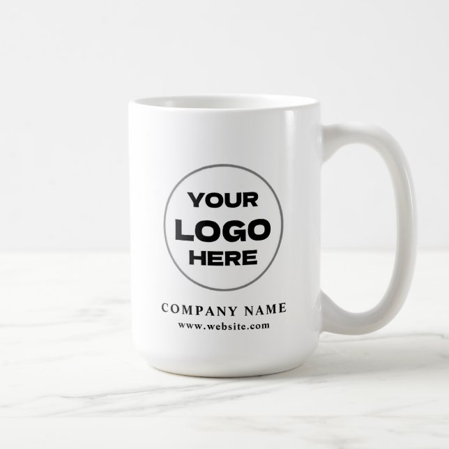 Caneca De Café Personalized Modern Business Logo Promotional Swag (Direita)