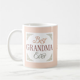 Caneca De Café Personalized Monogram Name Best Grandma Ever