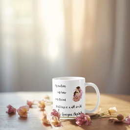 Caneca De Café Personalized Mother's Day Mom's Hug Mug