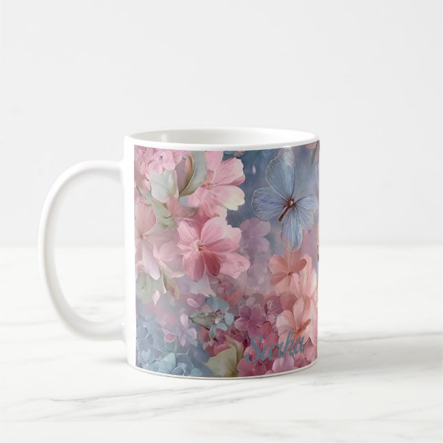 Caneca De Café Personalized Mystic Butterfly Mug (Esquerda)