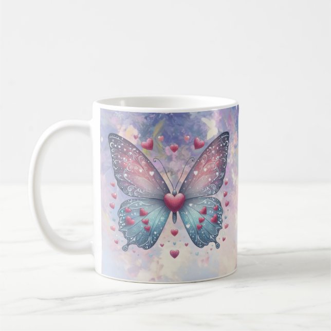 Caneca De Café Personalized Mystic Butterfly Mug (Esquerda)