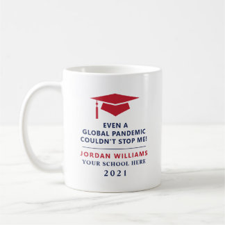 Caneca De Café Personalized Pandemic - Graduate Class of 2021 Mug