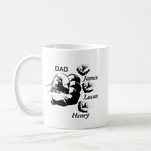 Caneca De Café Personalized Papa mug, Custom Fathers Day mug