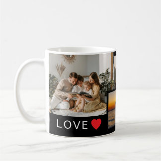 Caneca De Café Personalized Photo Collage with Heartfelt Message
