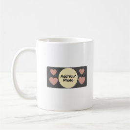 Caneca De Café Personalized Photo Heart Mug  Custom Love Gift