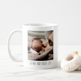 Caneca De Café Personalized Photo Mug for Dad – “Best Daddy Ever”