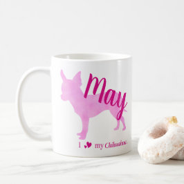Caneca De Café Personalized Pink Chihuahua Mug チワワ