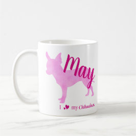 Caneca De Café Personalized Pink Chihuahua Mug チワワ