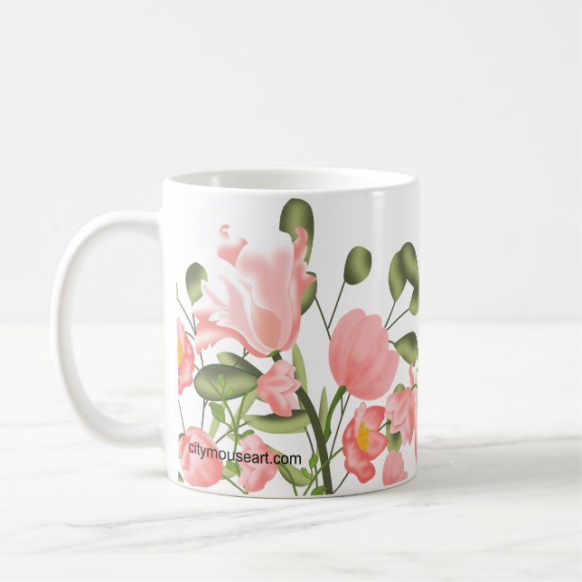 Caneca De Café Personalized Pink Paradise (Esquerda)