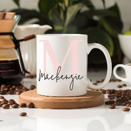 Caneca De Café Personalized Pink Thank You Mug for Teacher or Mom