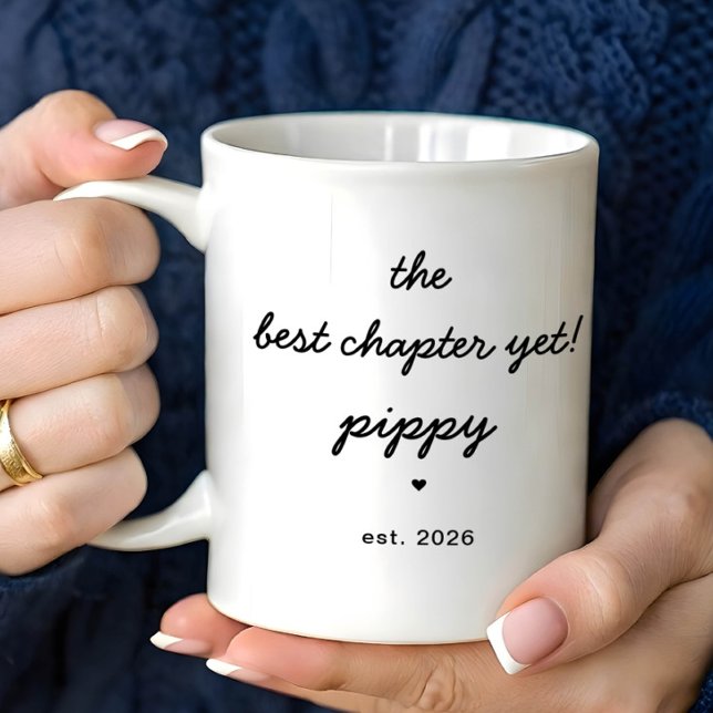 Caneca De Café Personalized Pippy Mug Best Chapter Yet (Criador carregado)