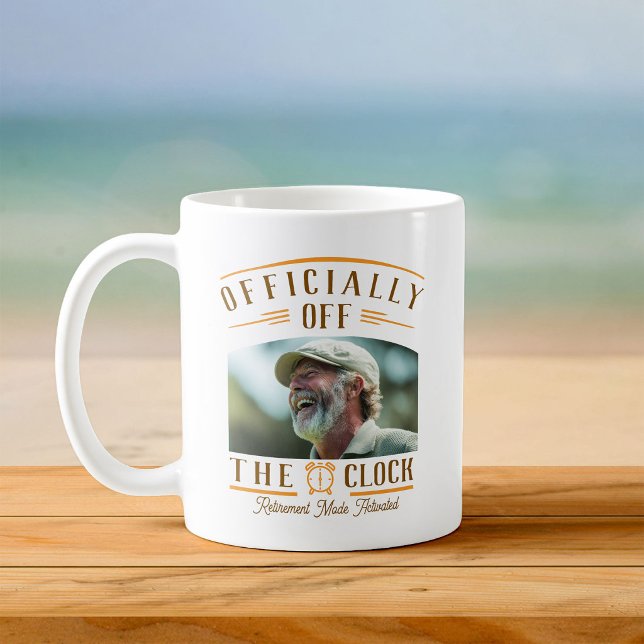 Caneca De Café Personalized Retiree Party Favor Retirement Photo  (Criador carregado)