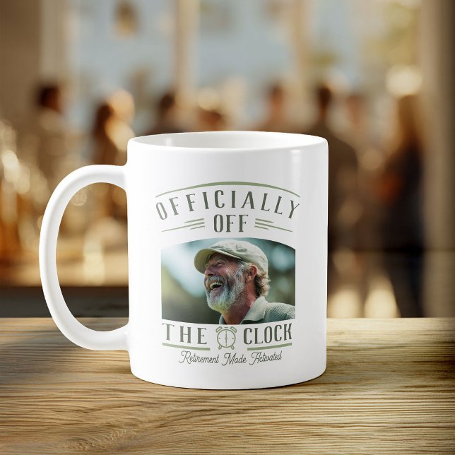 Caneca De Café Personalized Retiree Party Favor Retirement Photo  (Criador carregado)