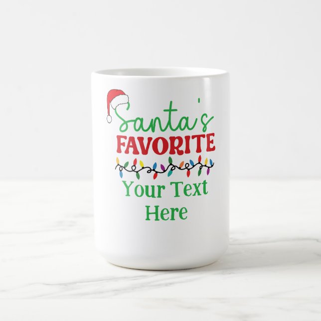 Caneca De Café Personalized “Santa’s Favorite”  (Centro)