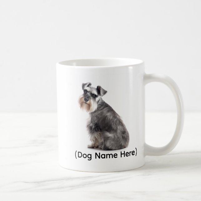 Caneca De Café Personalized Schnauzer “I Own You” (Direita)