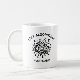 Caneca De Café Personalized Tech Mug with Custom Text