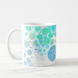 Caneca De Café Personalized Textured Polka Dot