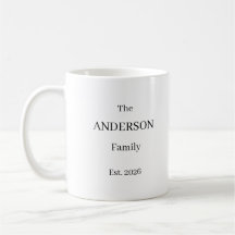 Personalized The Last Name Family Mug – Custom Wed