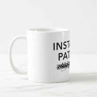 Caneca De Café personalized water bottle, installing patience