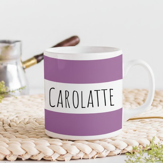 Caneca De Café Personalized With Name Custom Plum (Criador carregado)