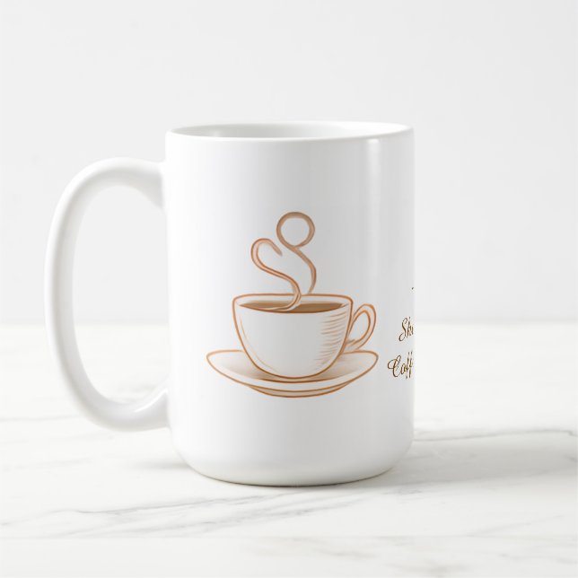 Caneca De Café Personalized Women's Day Coffee Mug (Esquerda)