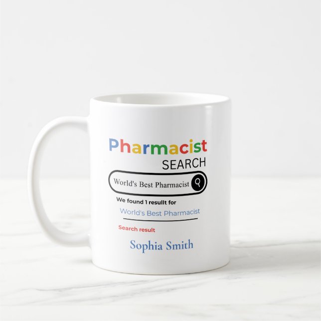 Caneca De Café Personalized World’s Best Pharmacist Search Result (Esquerda)