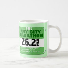 Caneca De Café Personalizou toda a maratona da cidade, 26,2
