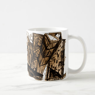Caneca De Café perspectiva branca para baixo