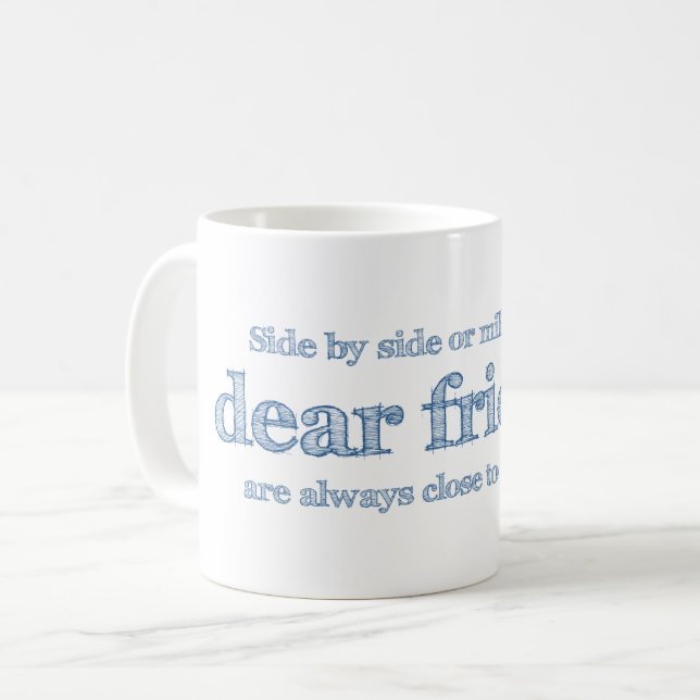 Caneca De Café Perto do coração (Frente Esquerda)