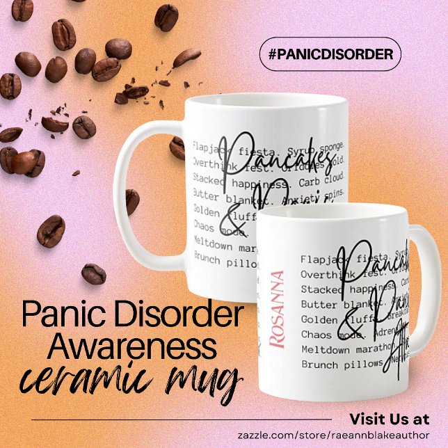 Caneca De Café Perturbação de Pânico Personalizada Sensibilização (Criador carregado)