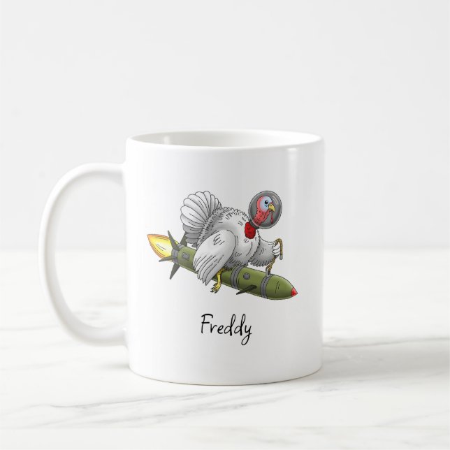 Caneca De Café Peru da Foguete do Dia de Ação de Graças (Esquerda)
