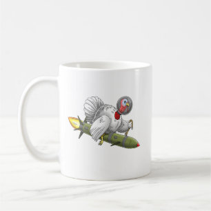 Caneca De Café Peru da Foguete do Dia de Ação de Graças