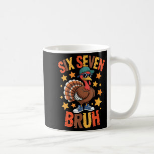 Caneca De Café Peru de Ação de Graças Engraçado 67 Bruh Outono Fa