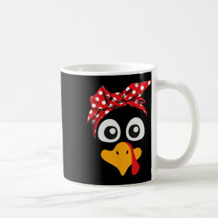 Caneca De Café Peru de Ação de Graças Rosto de Onça Impressão Gle