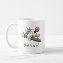 Caneca De Café Peru de Foguete de Volta à Escola