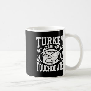 Caneca De Café Peru E Touchdowns Dia De Ação De Graças Engraçado